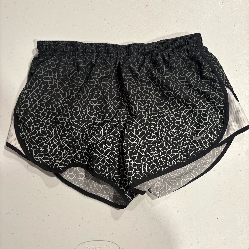Nike Black Dri-FIT Patterned Running Shorts